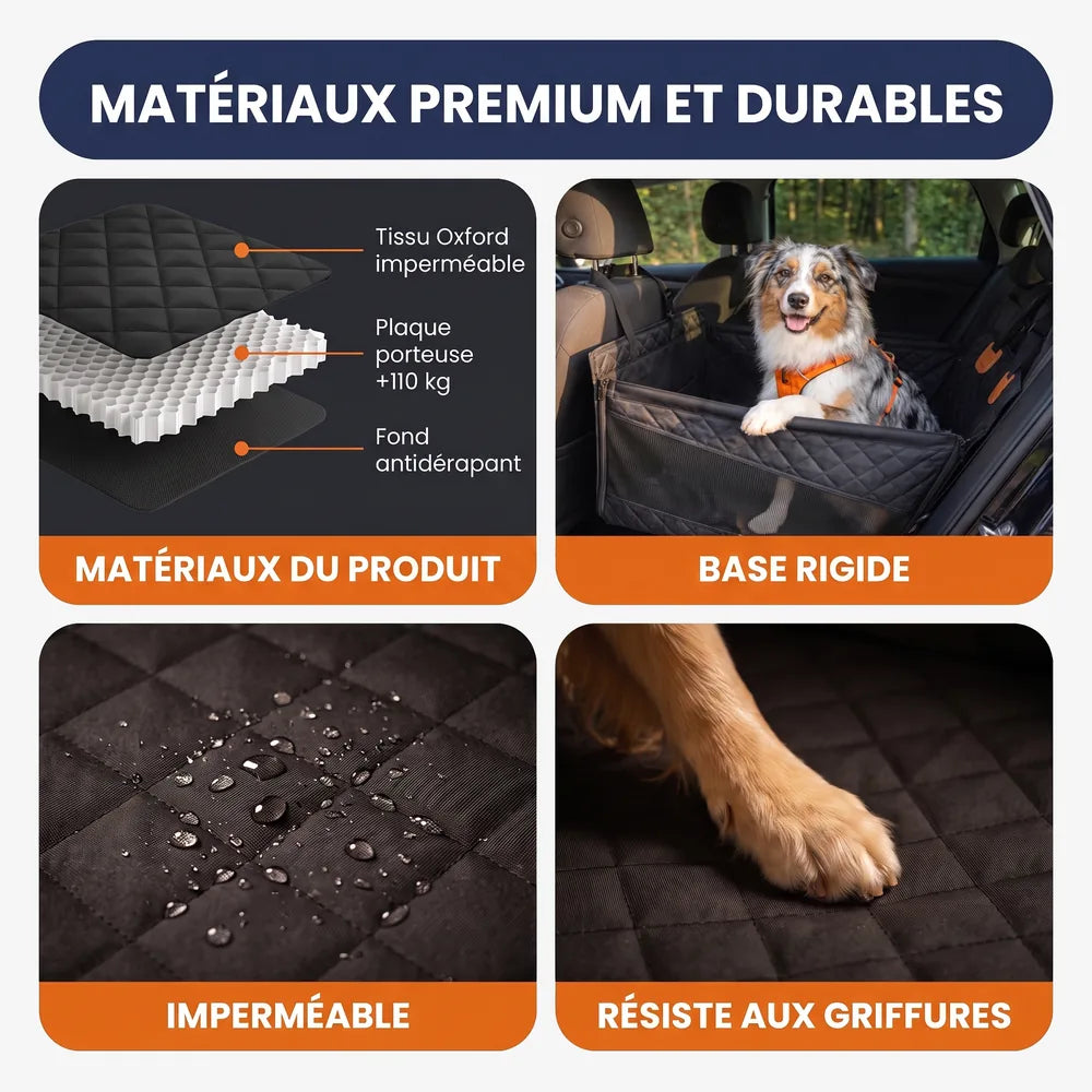 Caisse de transport sécurisé voiture pour chien