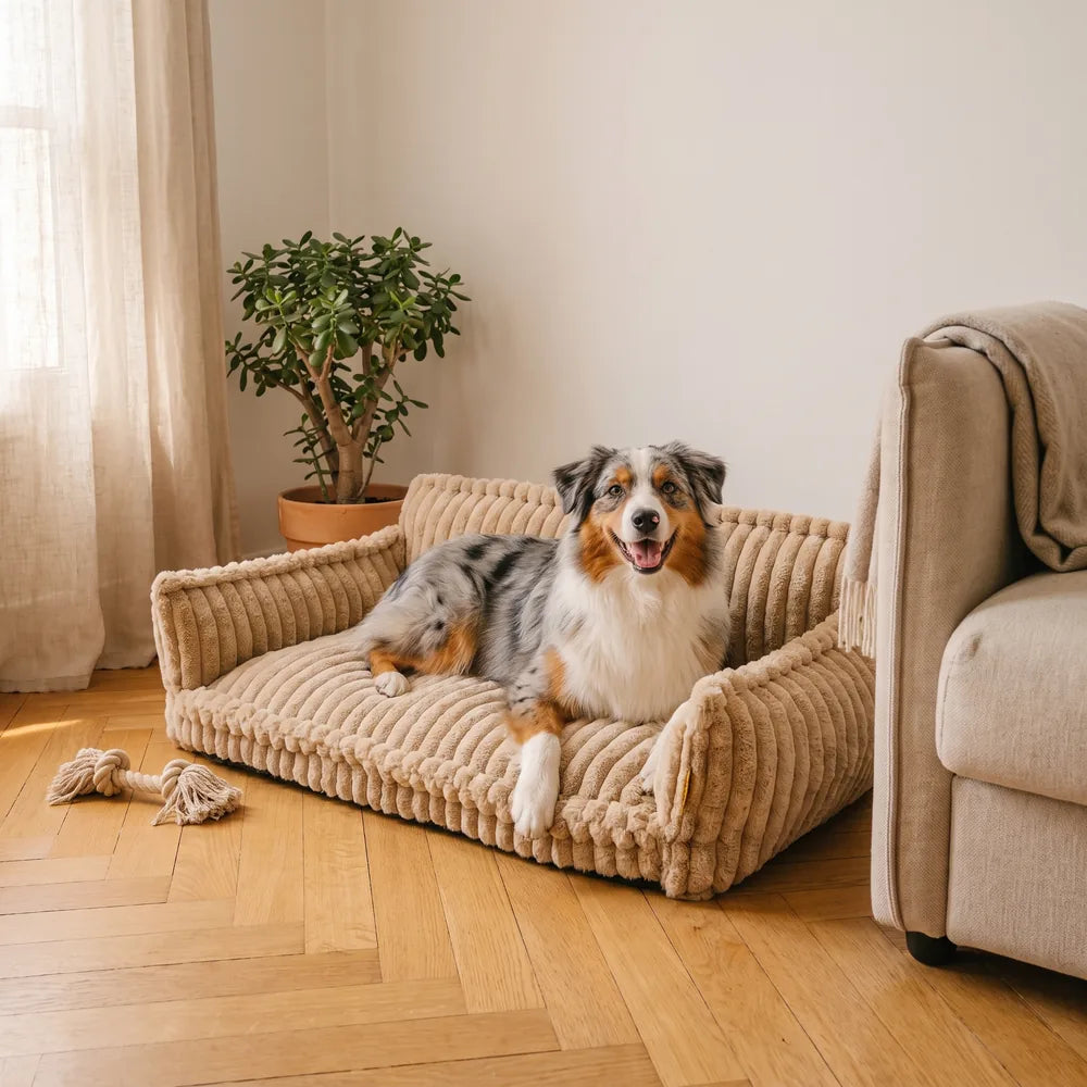 Canapé lit orthopédique pour chien