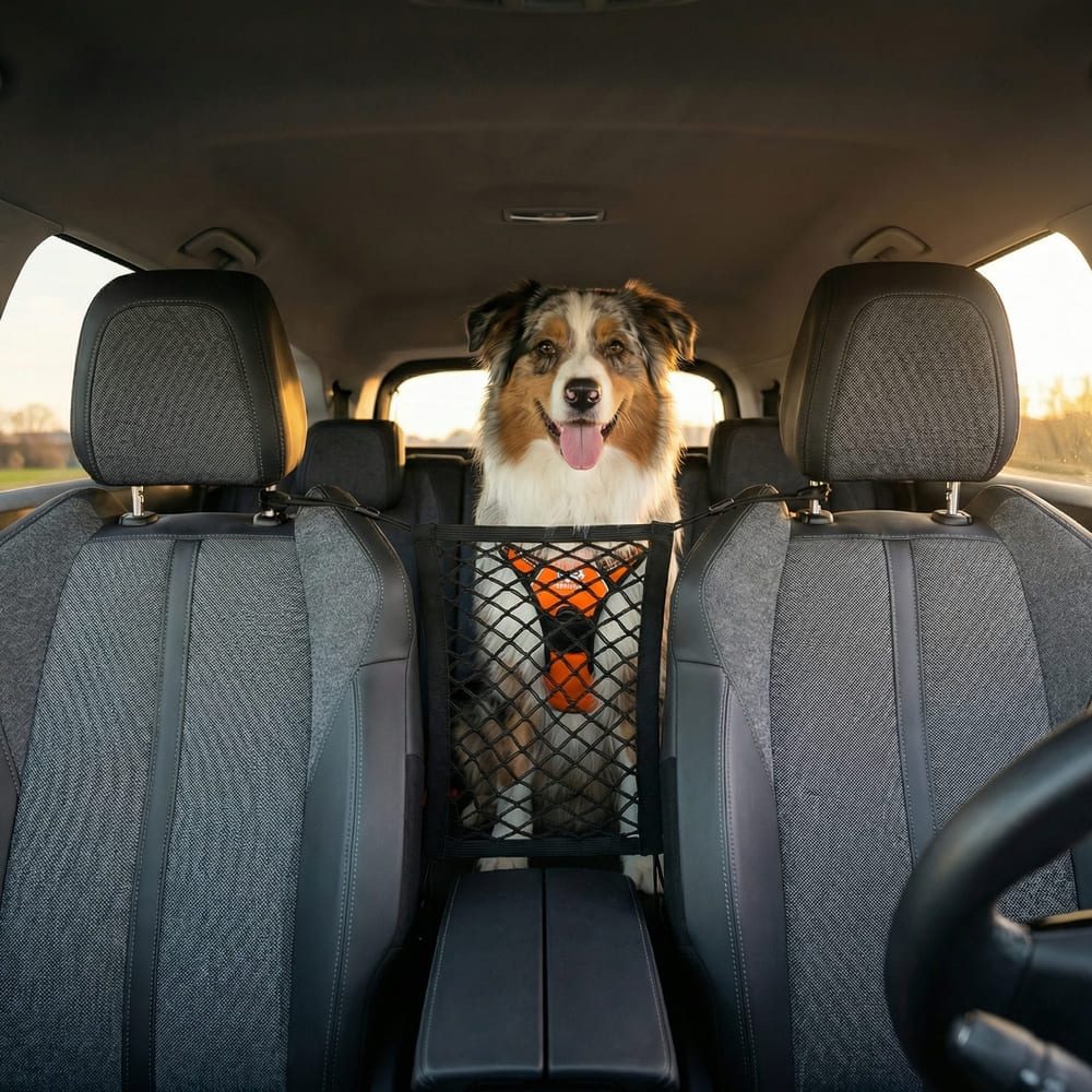 Filet de protection chien voiture