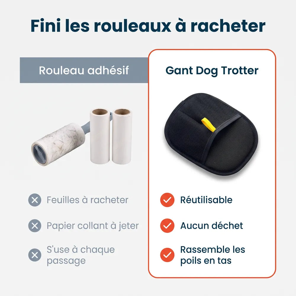 Gant magique attrape-poils