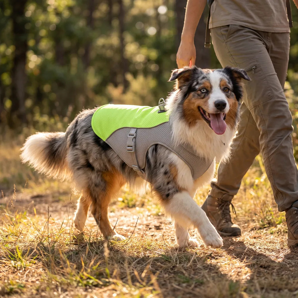Gilet rafraîchissant pour chien sans gel