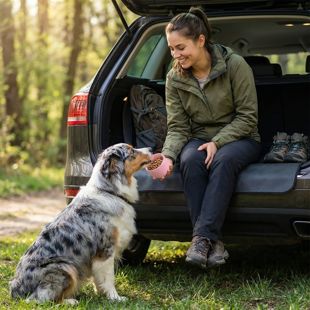 Gourde de voyage pour chien 2-en-1