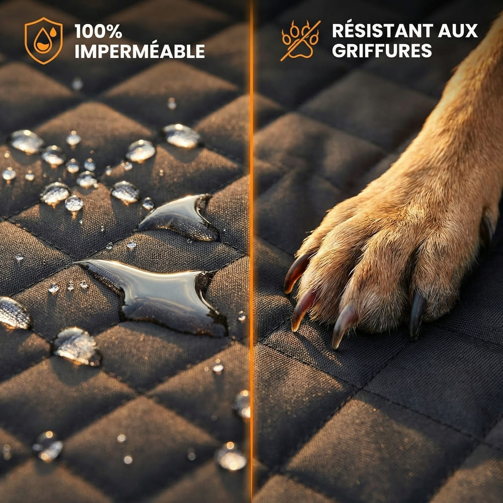 Housse de protection voiture pour chien
