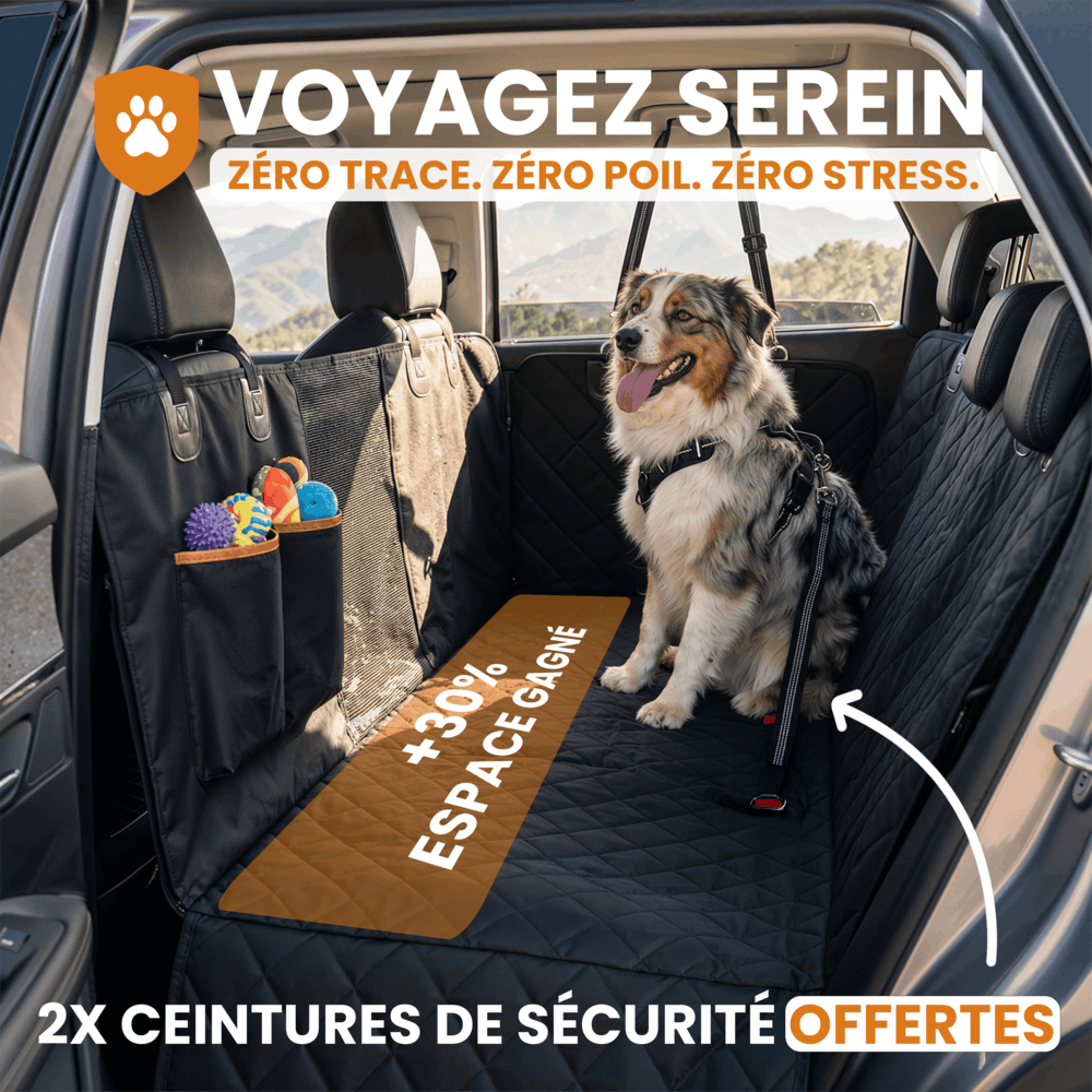 Housse de protection voiture pour chien - Dog Trotter™