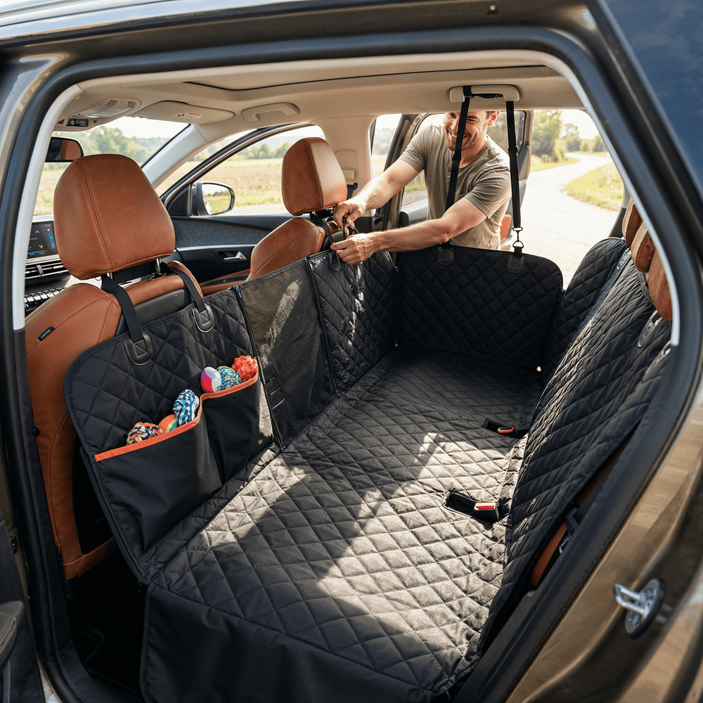 Housse de protection voiture pour chien