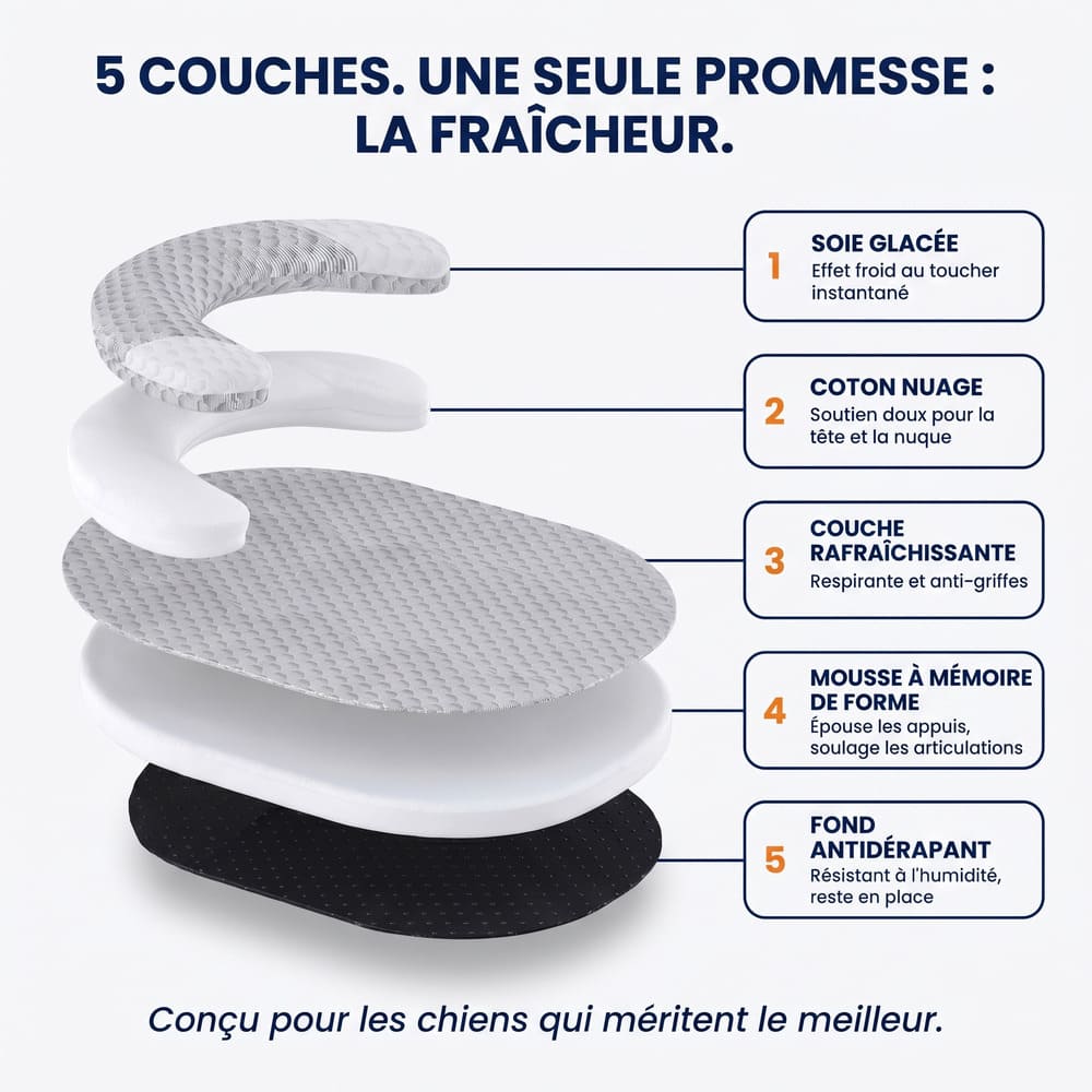 Matelas rafraîchissant pour chien