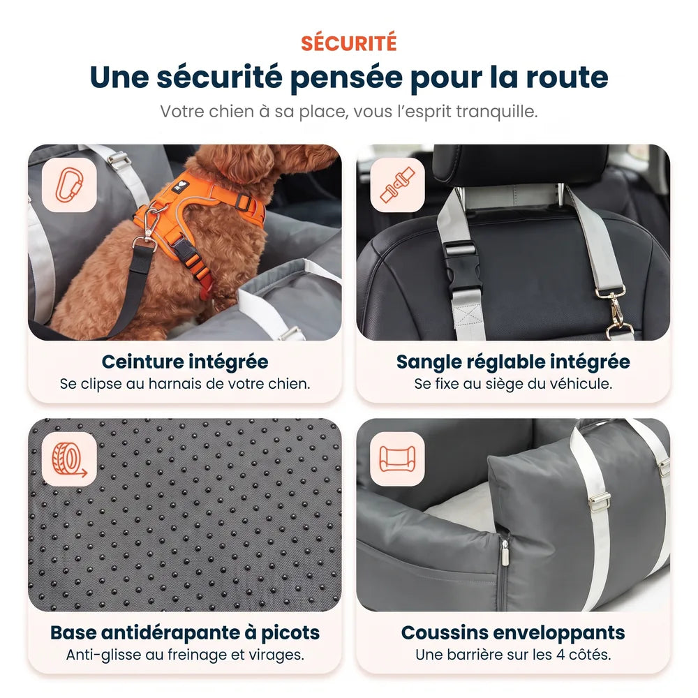 Siège auto chien imperméable