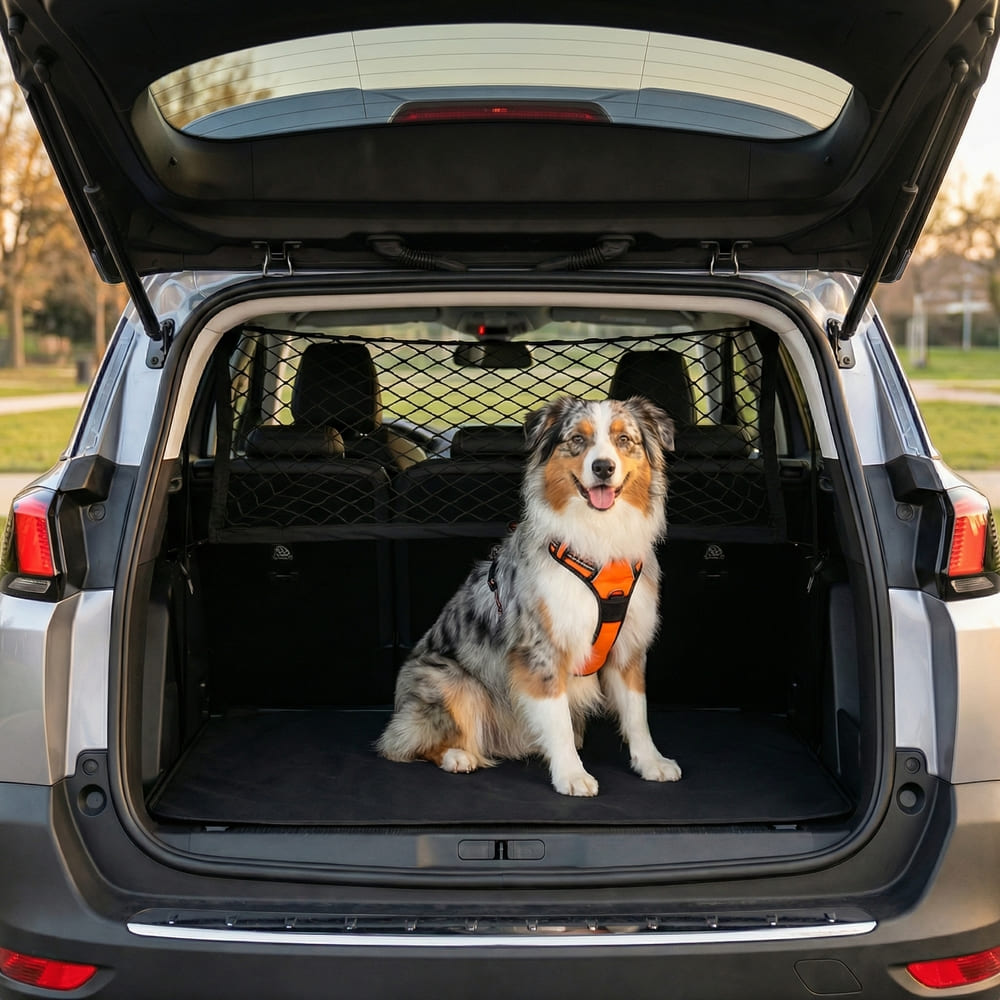 Filet coffre voiture pour chien