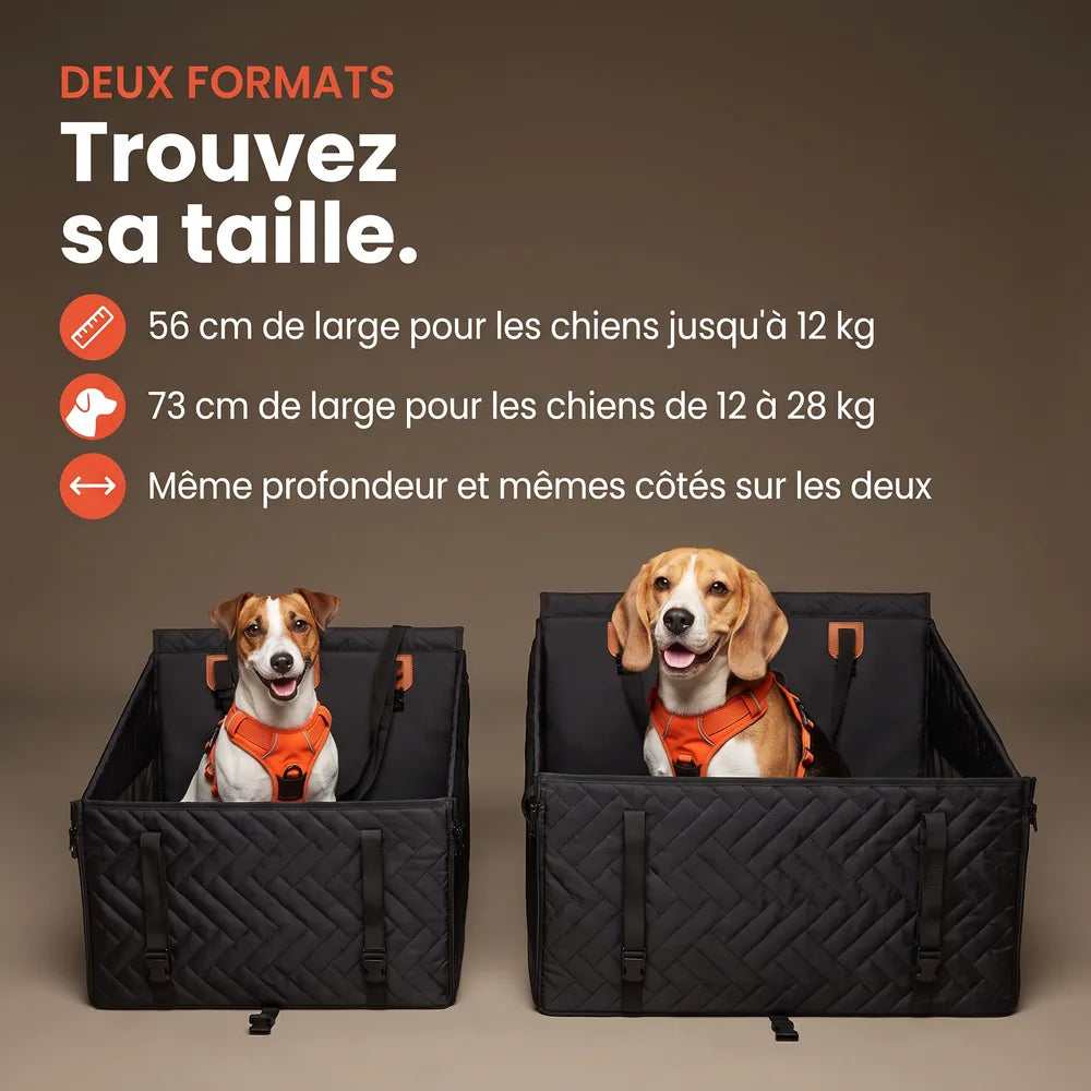 Caisse de transport sécurisé voiture pour chien