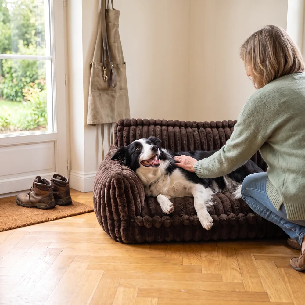 Canapé lit orthopédique pour chien