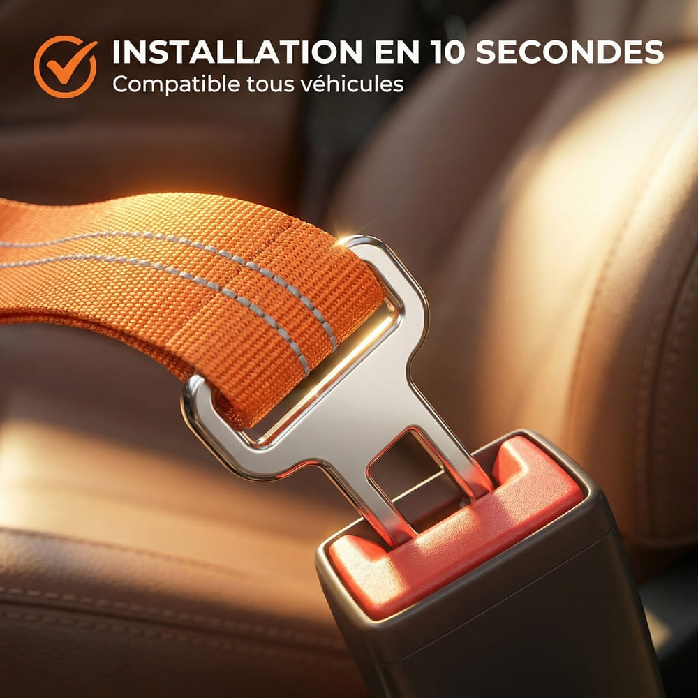 Ceinture de sécurité pour chien anti-choc - Dog Trotter™