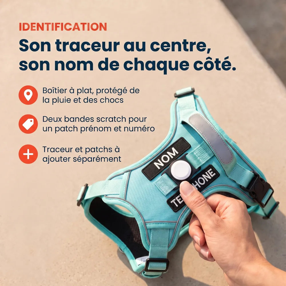 Harnais pour chien anti-traction & anti-fugue