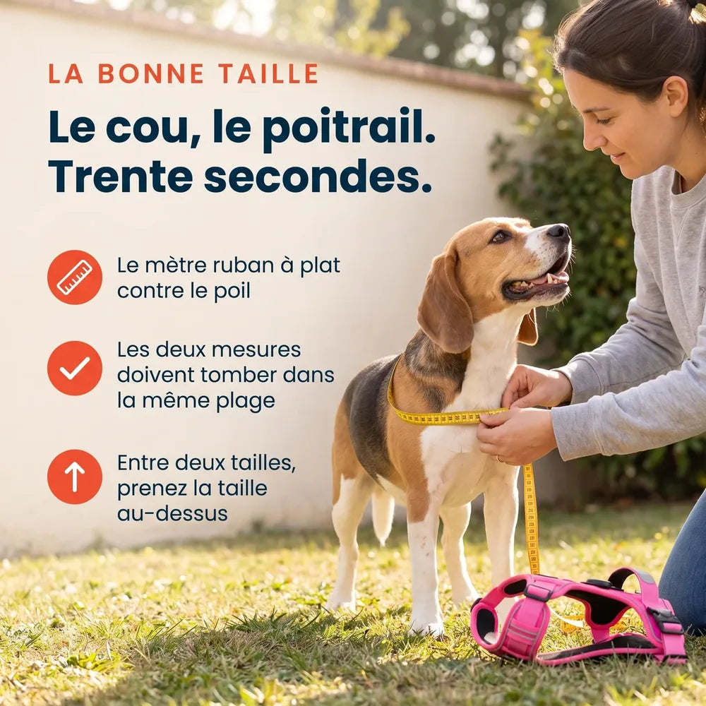 Harnais pour chien anti-traction & anti-fugue