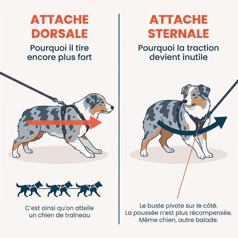 Harnais pour chien anti-traction Dog Trotter™
