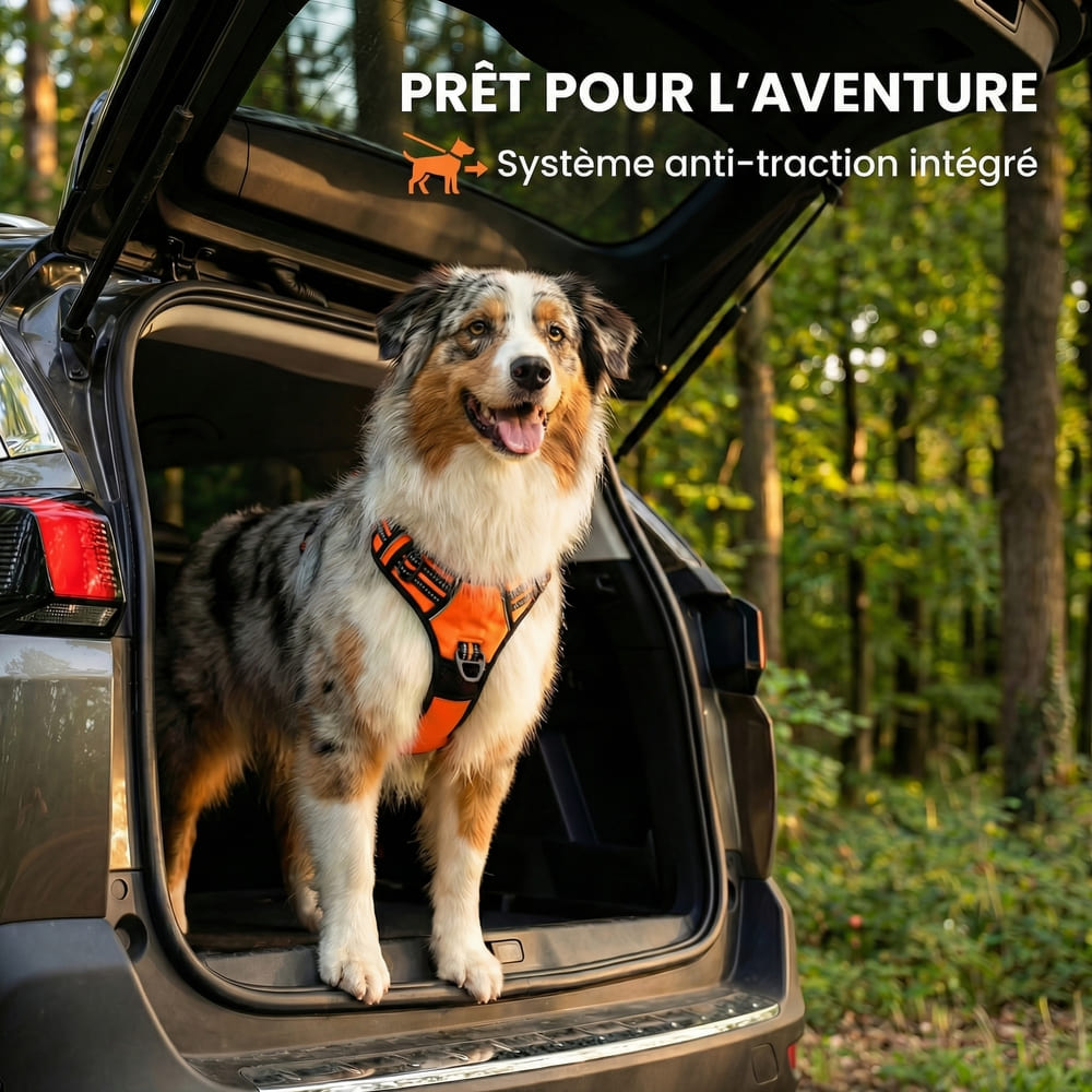 Harnais chien spécial voiture - Dog Trotter™