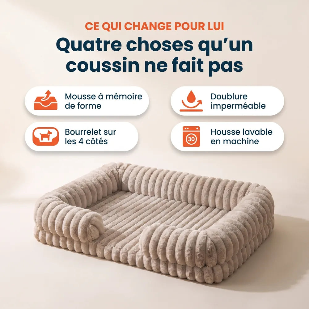 Panier chien orthopédique à mémoire de forme