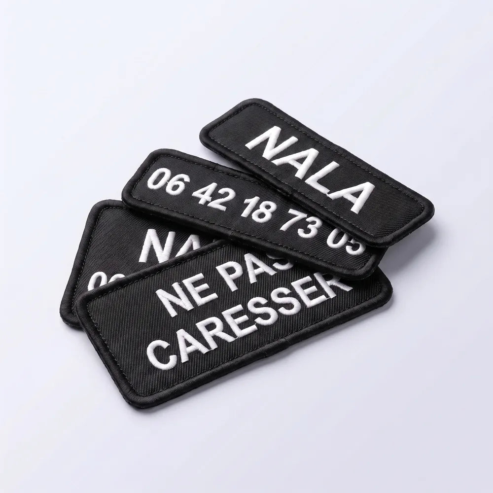 Patch brodé personnalisable pour chien