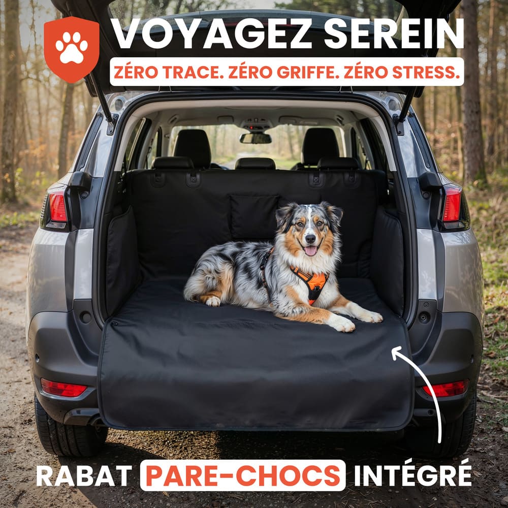 Protection de coffre voiture pour chien